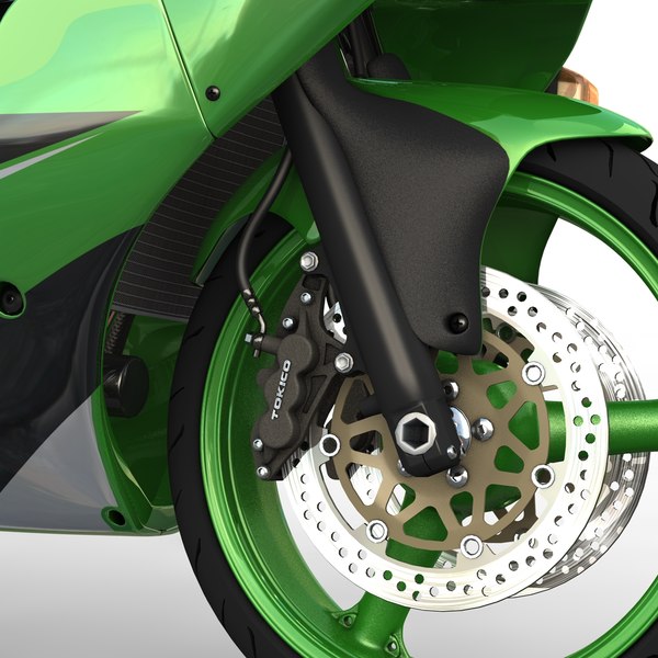 kawasaki super sport motorcycle 3d model - ZX-6R Kawasaki Ninja Sport Bike - 2000 by Jamie Hamel Smith