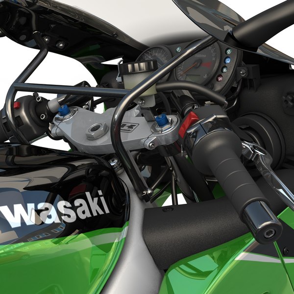 kawasaki super sport motorcycle 3d model - ZX-6R Kawasaki Ninja Sport Bike - 2000 by Jamie Hamel Smith