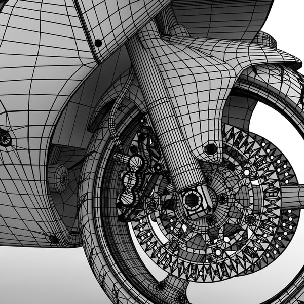 kawasaki super sport motorcycle 3d model - ZX-6R Kawasaki Ninja Sport Bike - 2000 by Jamie Hamel Smith