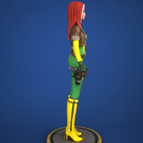 comic action morph targets 3d max - Maya - Action Girl + Morph Targets by Bitmapworld