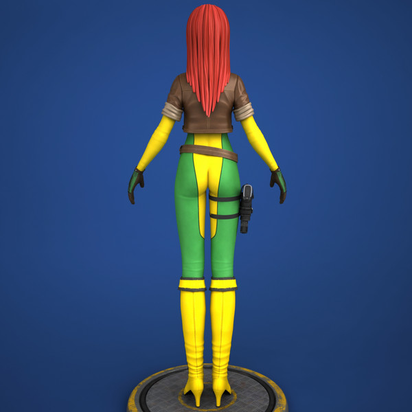 comic action morph targets 3d max - Maya - Action Girl + Morph Targets by Bitmapworld