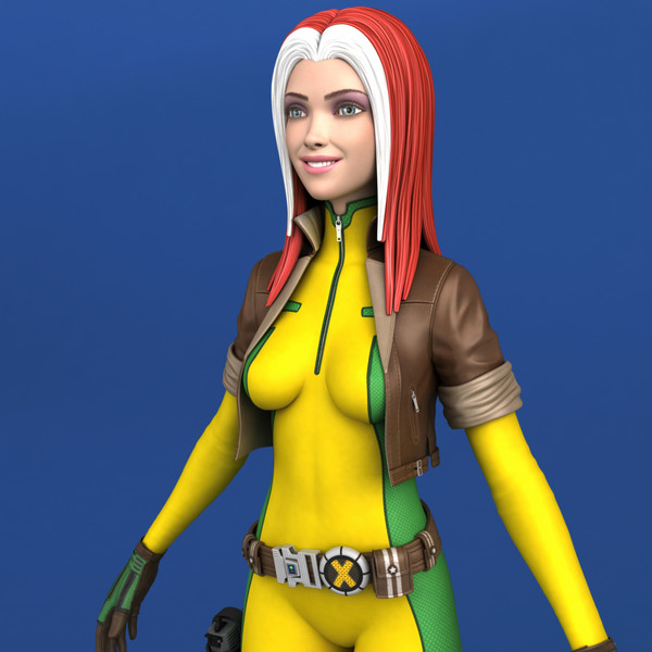 comic action morph targets 3d max - Maya - Action Girl + Morph Targets by Bitmapworld