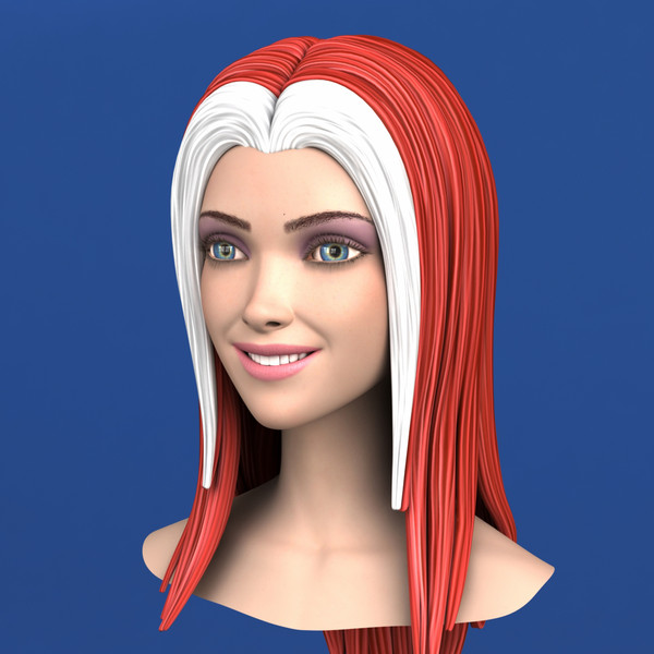 comic action morph targets 3d max - Maya - Action Girl + Morph Targets by Bitmapworld