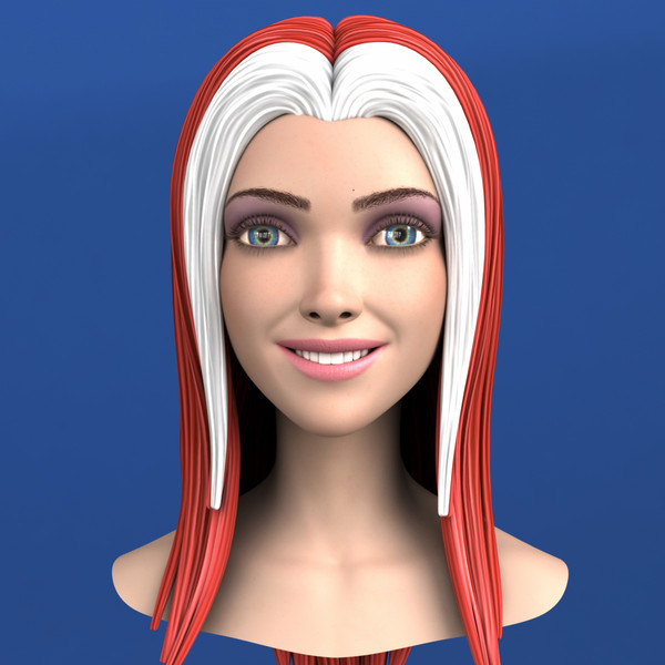 comic action morph targets 3d max - Maya - Action Girl + Morph Targets by Bitmapworld