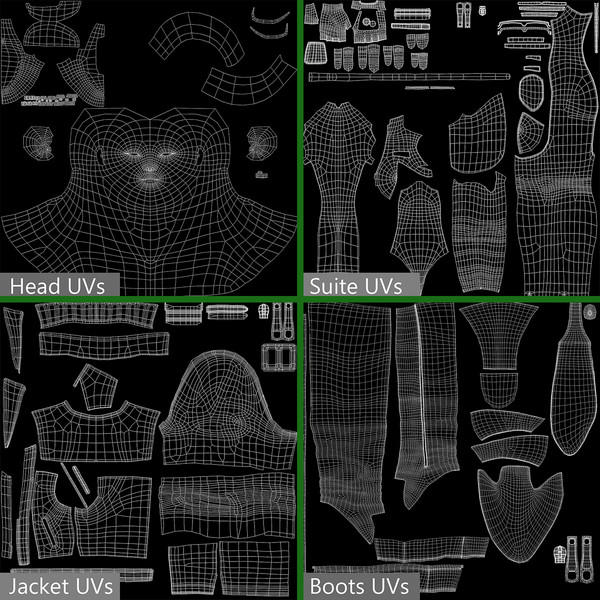 comic action morph targets 3d max - Maya - Action Girl + Morph Targets by Bitmapworld