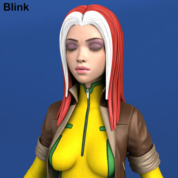 comic action morph targets 3d max - Maya - Action Girl + Morph Targets by Bitmapworld