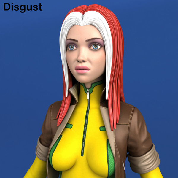 comic action morph targets 3d max - Maya - Action Girl + Morph Targets by Bitmapworld