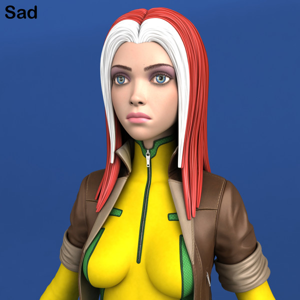 comic action morph targets 3d max - Maya - Action Girl + Morph Targets by Bitmapworld