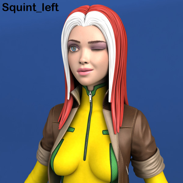 comic action morph targets 3d max - Maya - Action Girl + Morph Targets by Bitmapworld
