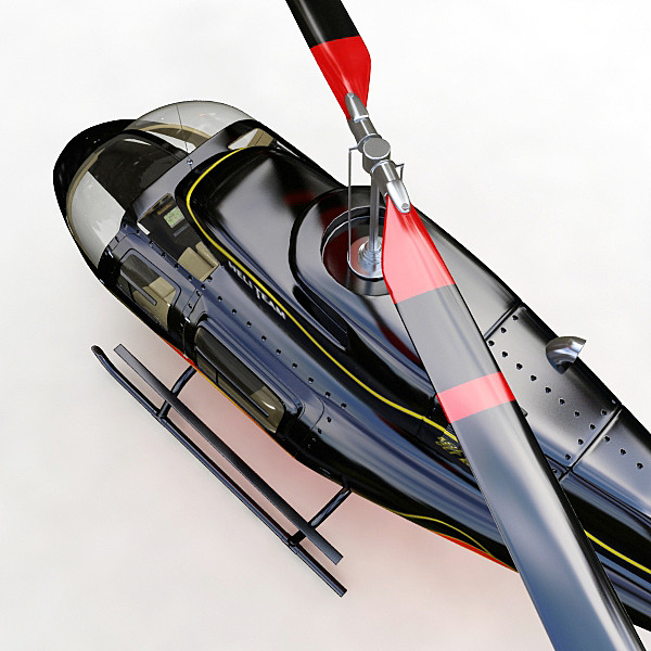 3ds max jet bell ranger helicopter - Jet Bell Ranger by mellow box