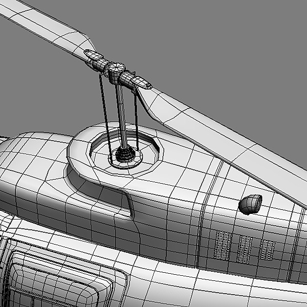 3ds max jet bell ranger helicopter - Jet Bell Ranger by mellow box