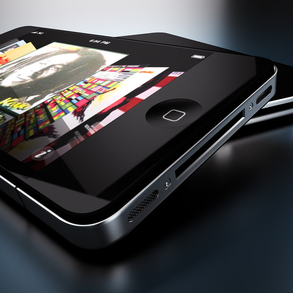 new iphone 4 ipod 3d model - new iPhone 4  iPod 4 Mac mini -  collection cell phone... by Leeift