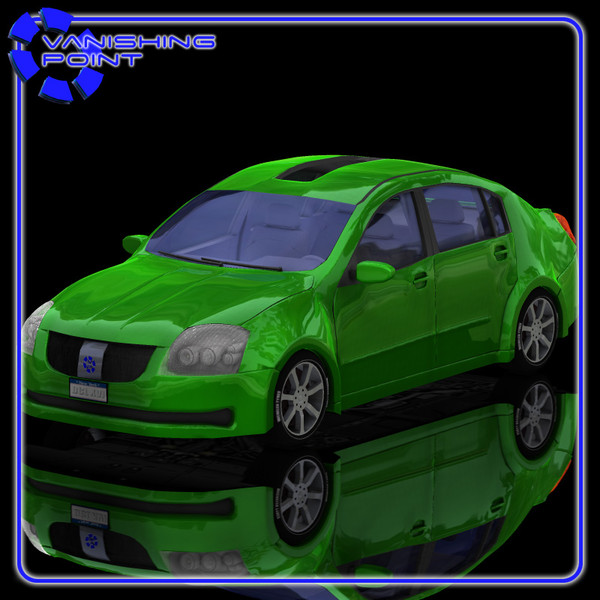vehicle family sedan 3d model - Vandura Family Sedan by JHoagland