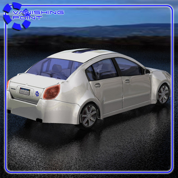 vehicle family sedan 3d model - Vandura Family Sedan by JHoagland