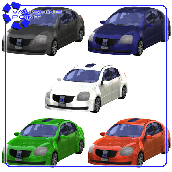 vehicle family sedan 3d model - Vandura Family Sedan by JHoagland