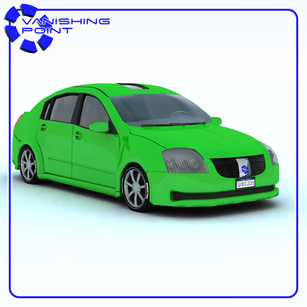 vehicle family sedan 3d model - Vandura Family Sedan by JHoagland