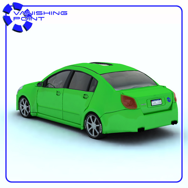 vehicle family sedan 3d model - Vandura Family Sedan by JHoagland