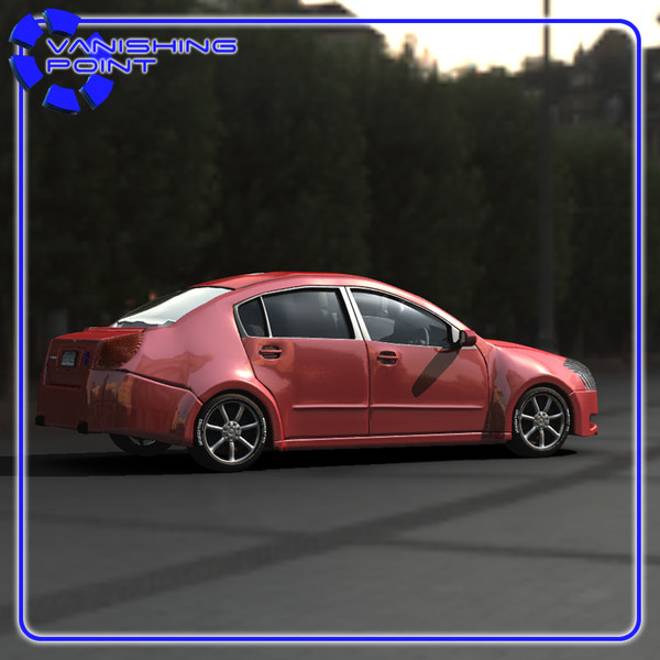 vehicle family sedan 3d model - Vandura Family Sedan by JHoagland