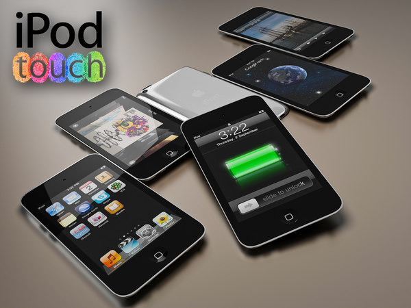 new iphone 4 ipod 3d model - new iPhone 4  iPod 4 Mac mini -  collection cell phone... by Leeift