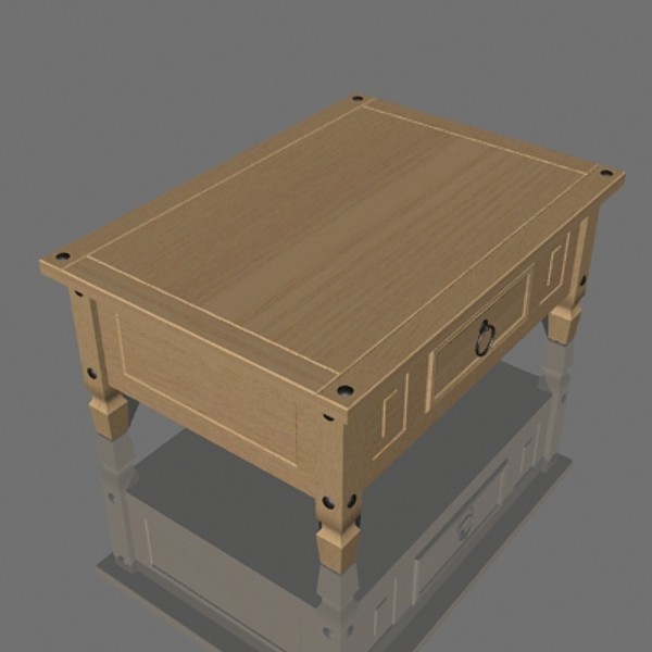 3d mexican coffee table model - Mexican Coffee Table by mostlysquare