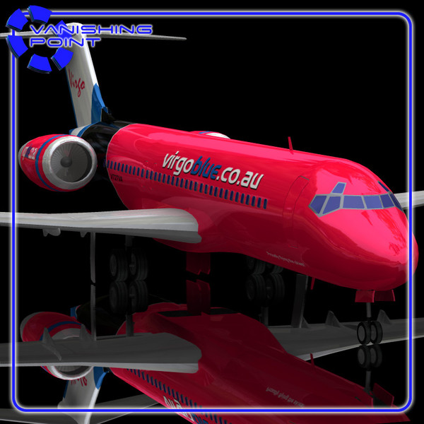 3d model 717 airliner - Airliner 717 by JHoagland