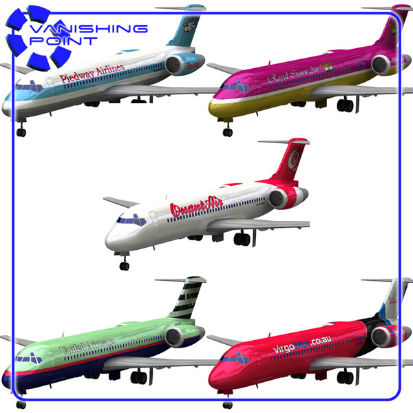 3d model 717 airliner - Airliner 717 by JHoagland