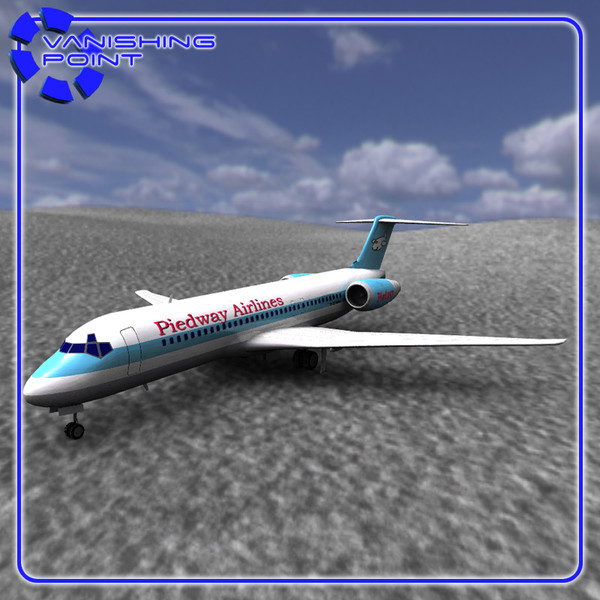 3d model 717 airliner - Airliner 717 by JHoagland