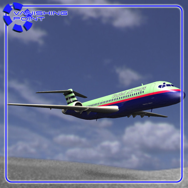 3d model 717 airliner - Airliner 717 by JHoagland