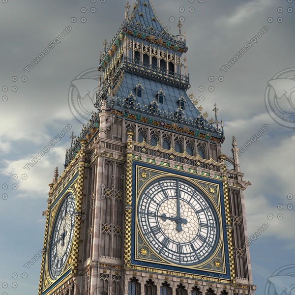3ds max big ben - Big Ben by FraP