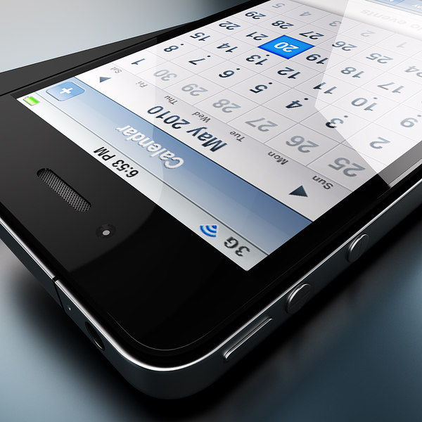 new iphone 4 4s 3d model - iPhone 4 and iPhone 4S - black and white collection cell phone by Leeift
