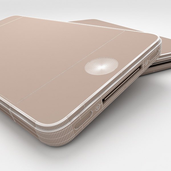 new iphone 4 4s 3d model - iPhone 4 and iPhone 4S - black and white collection cell phone by Leeift