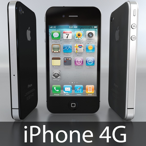 apple iphone 4 3d model - Apple iPhone 4 by Artem_Shvetsov