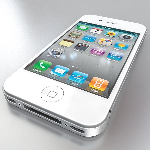 apple iphone 4 3d model - Apple iPhone 4 by Artem_Shvetsov