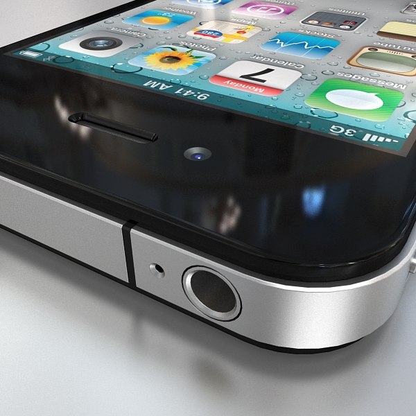 apple iphone 4 3d model - Apple iPhone 4 by Artem_Shvetsov