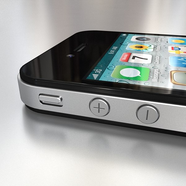 apple iphone 4 3d model - Apple iPhone 4 by Artem_Shvetsov