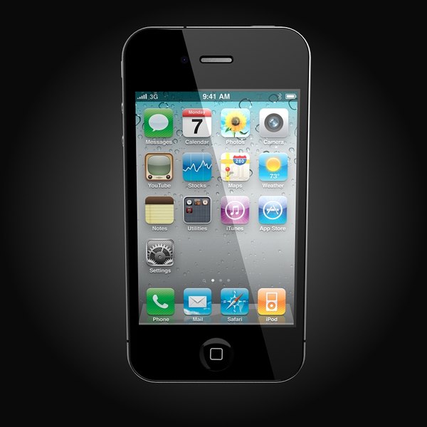 apple iphone 4 3d model - Apple iPhone 4 by Artem_Shvetsov