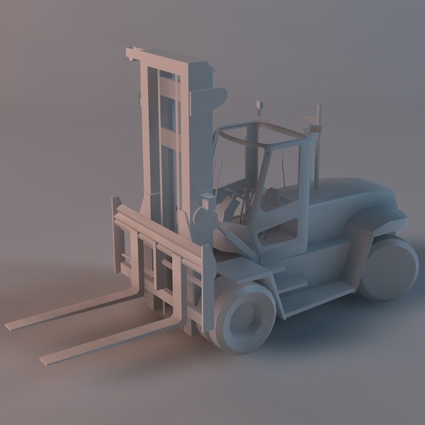lift forklift 3ds - Forklift by TiRex3D