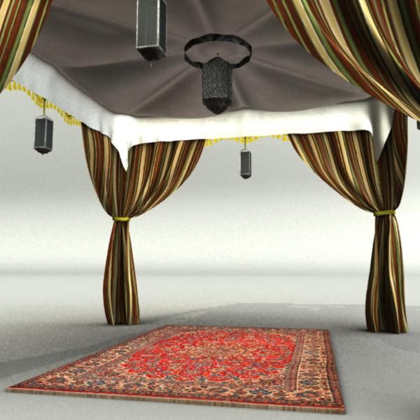 arabian luxury tent 3d obj - Arabian Luxury Tent by Sirren