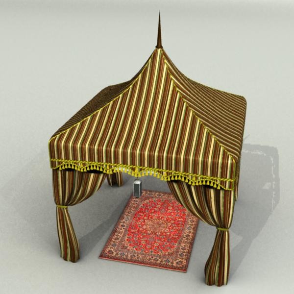 arabian luxury tent 3d obj - Arabian Luxury Tent by Sirren