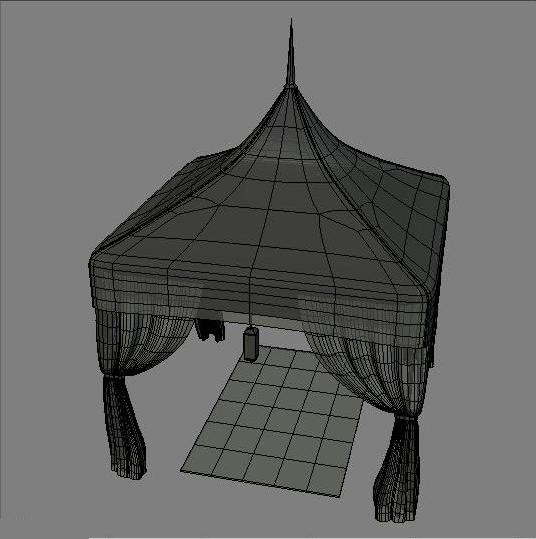 arabian luxury tent 3d obj - Arabian Luxury Tent by Sirren