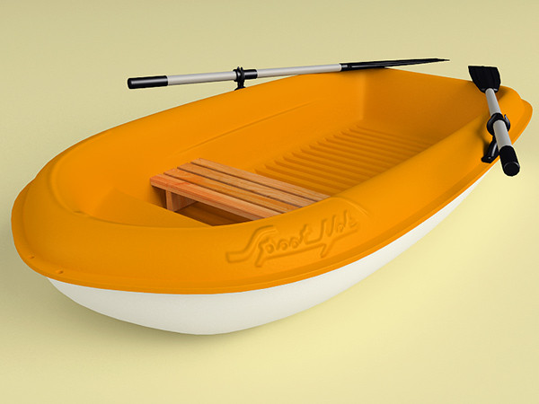 3d boat dinghy hull - SportYak by zbignev