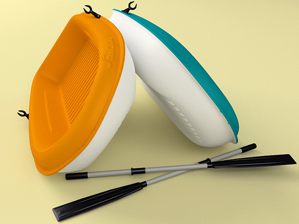 3d boat dinghy hull - SportYak by zbignev