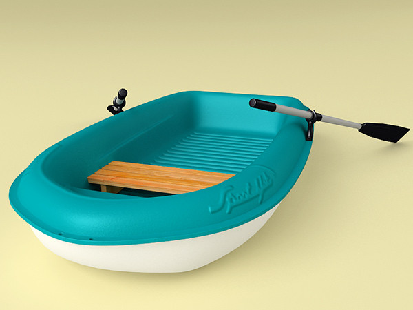 3d boat dinghy hull - SportYak by zbignev