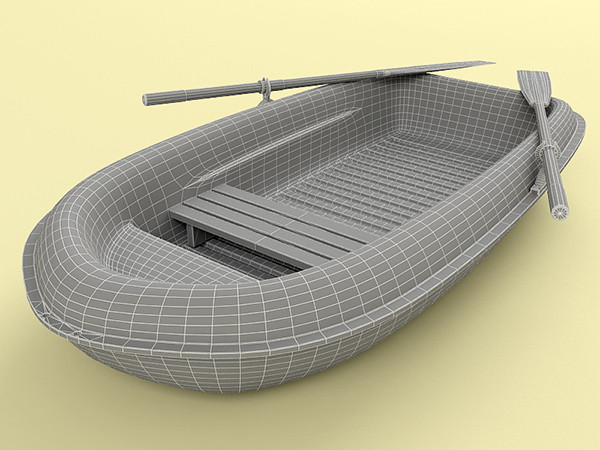 3d boat dinghy hull - SportYak by zbignev