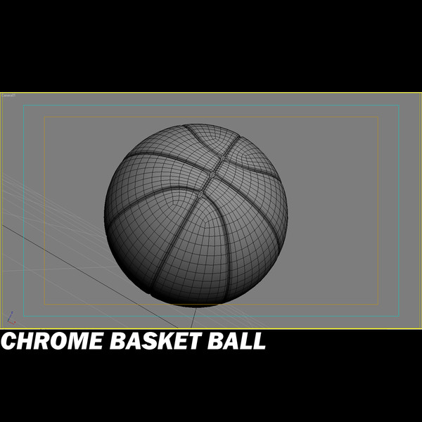 basket ball chrome materials 3d max - Chrome Basket Ball by POPA_3D