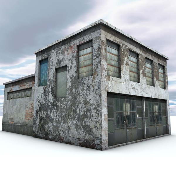 obj building - lowpoly building by ERLHN