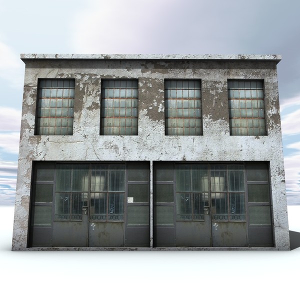 obj building - lowpoly building by ERLHN