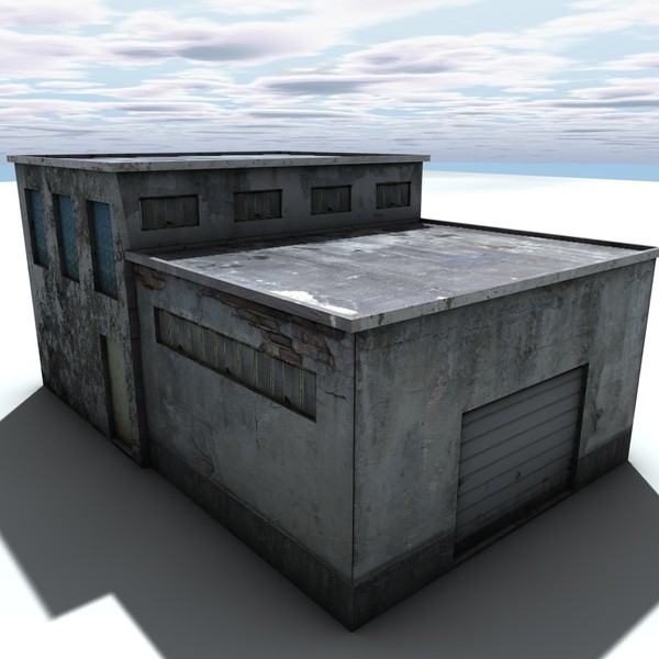 obj building - lowpoly building by ERLHN