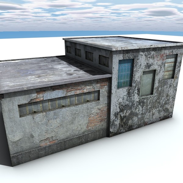 obj building - lowpoly building by ERLHN