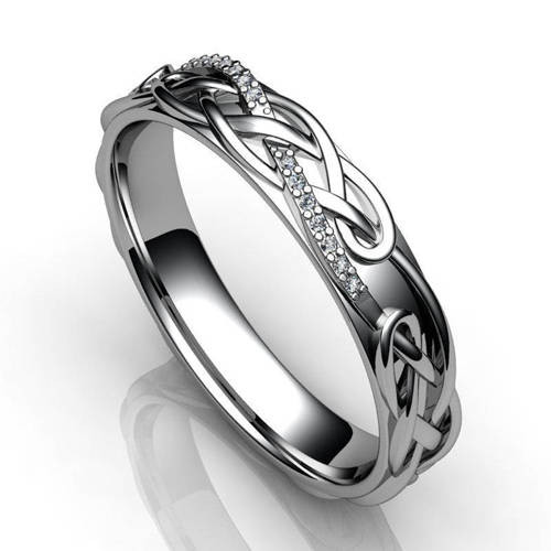3d model stl wedding band ornament - Wedding Band with an Ornament by andeeer